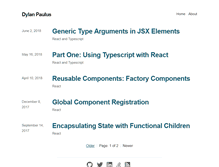 Tablet Screenshot of dylanpaulus.com